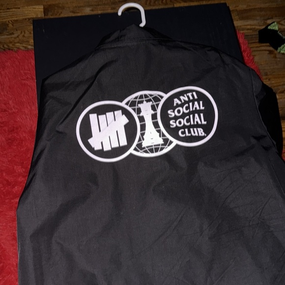 Anti Social Social Club X Undefeated Coach Jacket - Picture 2 of 2